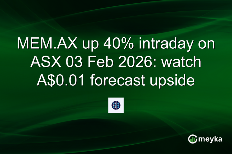 MEM.AX up 40% intraday on ASX 03 Feb 2026: watch A$0.01 forecast upside