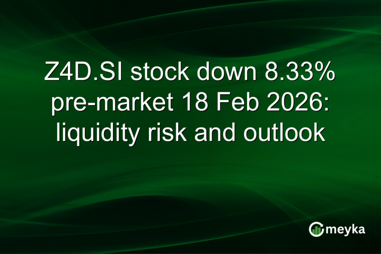 Z4D.SI stock down 8.33% pre-market 18 Feb 2026: liquidity risk and outlook