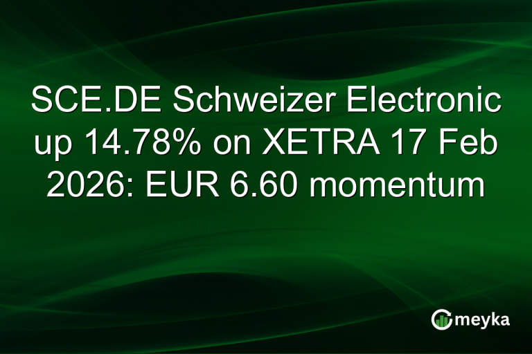 SCE.DE Schweizer Electronic up 14.78% on XETRA 17 Feb 2026: EUR 6.60 momentum