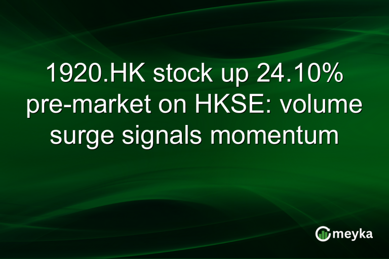 1920.HK stock up 24.10% pre-market on HKSE: volume surge signals momentum
