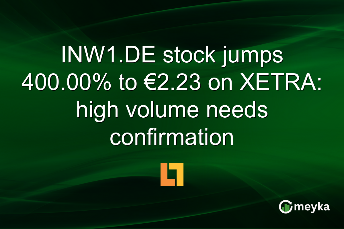 INW1.DE stock jumps 400.00% to €2.23 on XETRA: high volume needs confirmation