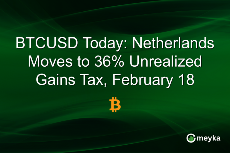 BTCUSD Today: Netherlands Moves to 36% Unrealized Gains Tax, February 18