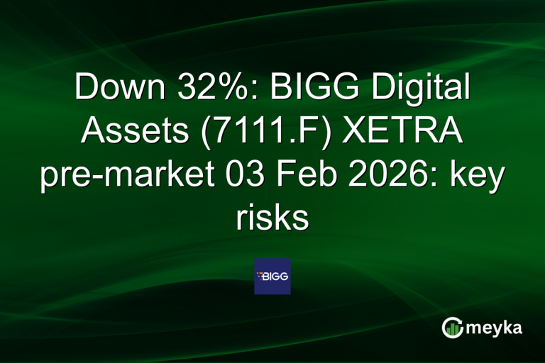 Down 32%: BIGG Digital Assets (7111.F) XETRA pre-market 03 Feb 2026: key risks