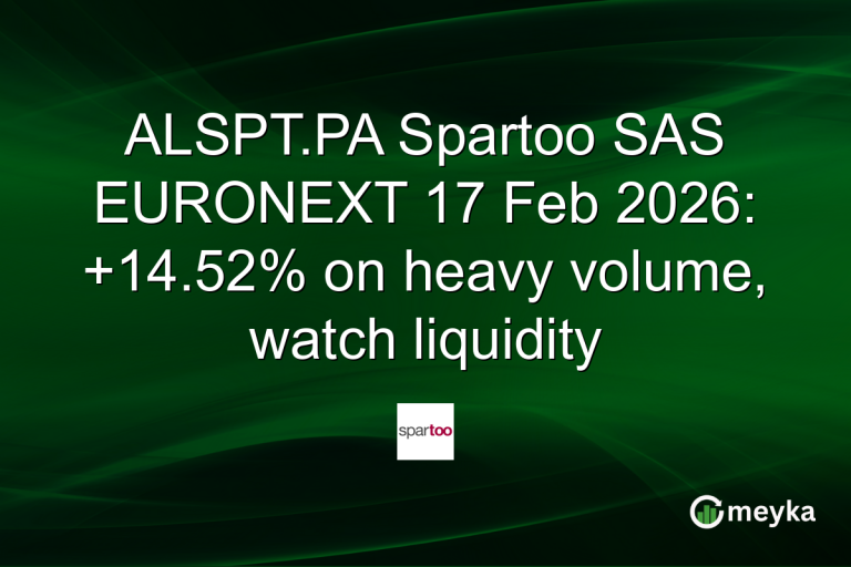 ALSPT.PA Spartoo SAS EURONEXT 17 Feb 2026: +14.52% on heavy volume, watch liquidity