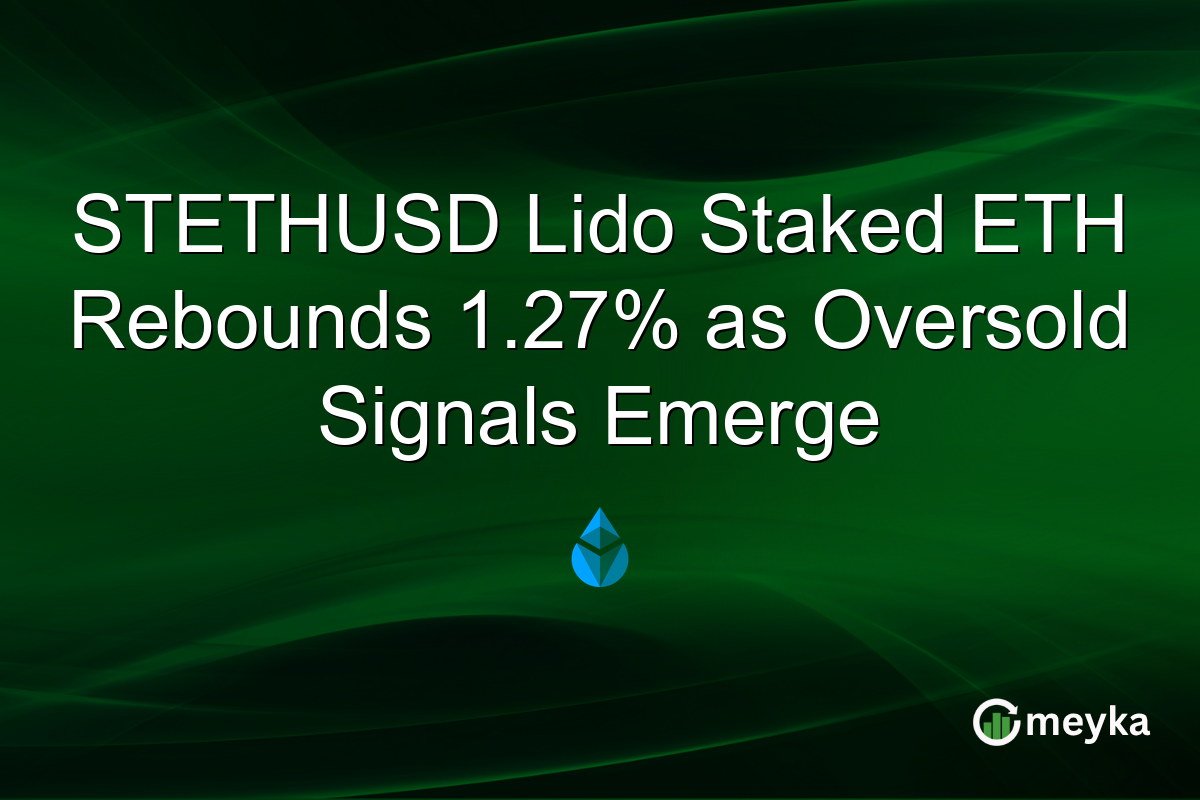 STETHUSD Lido Staked ETH Rebounds 1.27% as Oversold Signals Emerge