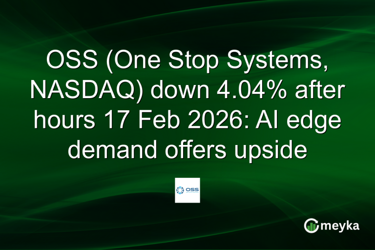 OSS (One Stop Systems, NASDAQ) down 4.04% after hours 17 Feb 2026: AI edge demand offers upside