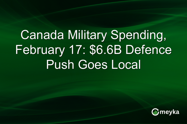 Canada Military Spending, February 17: $6.6B Defence Push Goes Local