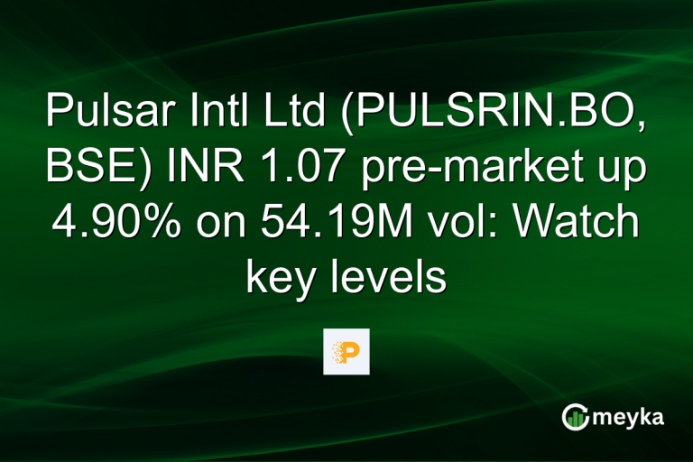 Pulsar Intl Ltd (PULSRIN.BO, BSE) INR 1.07 pre-market up 4.90% on 54.19M vol: Watch key levels