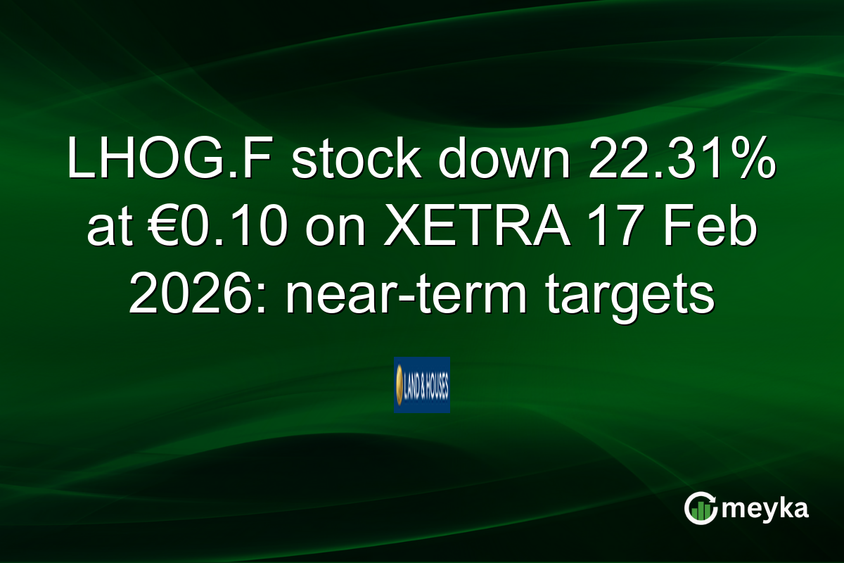 LHOG.F stock down 22.31% at €0.10 on XETRA 17 Feb 2026: near-term targets