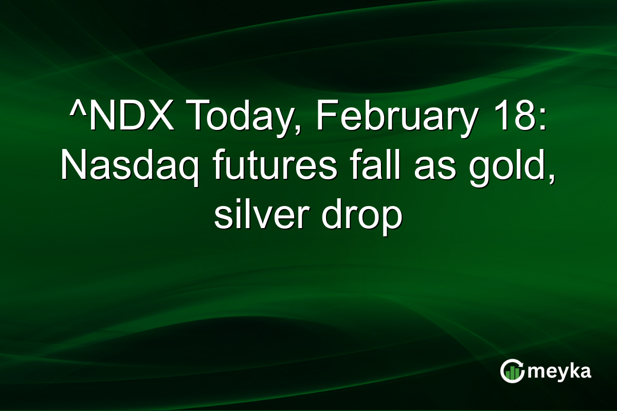 ^NDX Today, February 18: Nasdaq futures fall as gold, silver drop