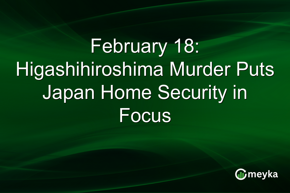February 18: Higashihiroshima Murder Puts Japan Home Security in Focus