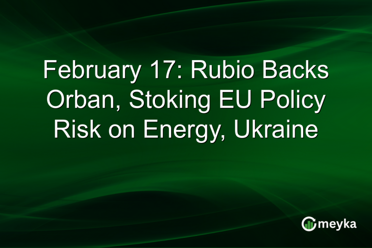 February 17: Rubio Backs Orban, Stoking EU Policy Risk on Energy, Ukraine