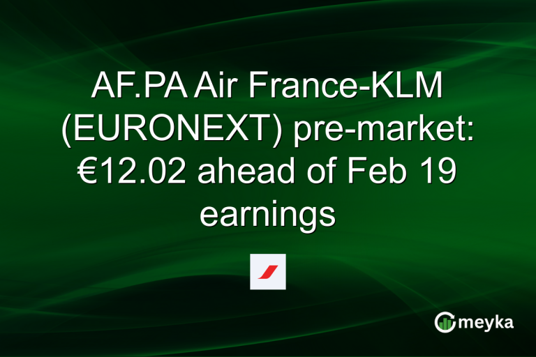 AF.PA Air France-KLM (EURONEXT) pre-market: €12.02 ahead of Feb 19 earnings