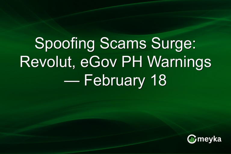Spoofing Scams Surge: Revolut, eGov PH Warnings — February 18