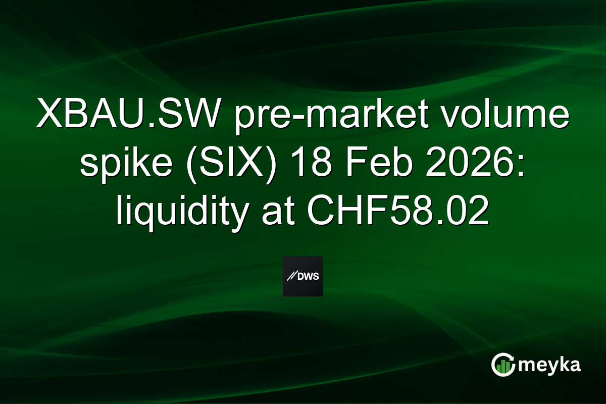 XBAU.SW pre-market volume spike (SIX) 18 Feb 2026: liquidity at CHF58.02