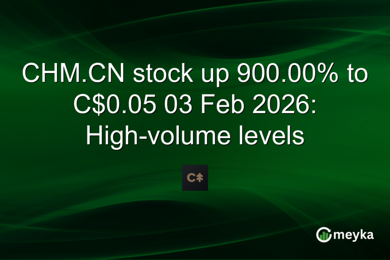 CHM.CN stock up 900.00% to C$0.05 03 Feb 2026: High-volume levels