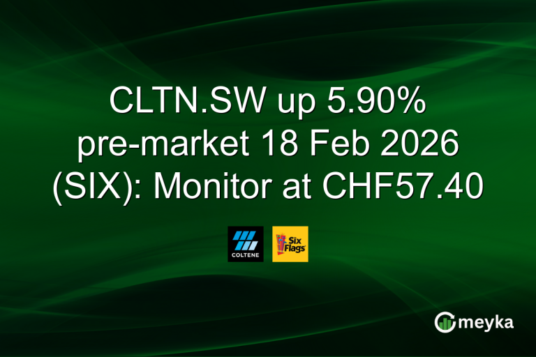 CLTN.SW up 5.90% pre-market 18 Feb 2026 (SIX): Monitor at CHF57.40