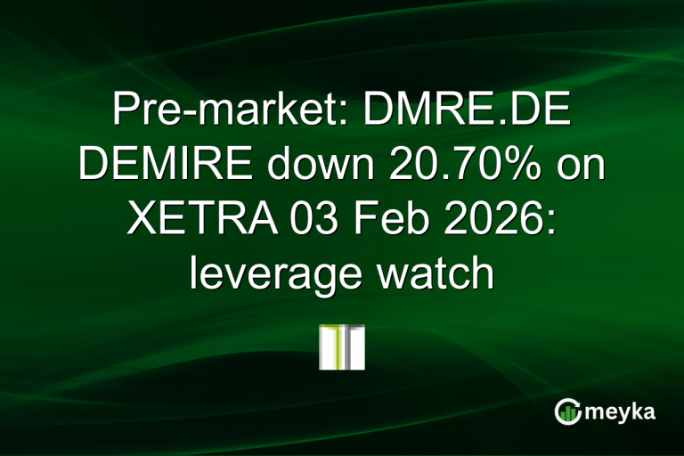 Pre-market: DMRE.DE DEMIRE down 20.70% on XETRA 03 Feb 2026: leverage watch