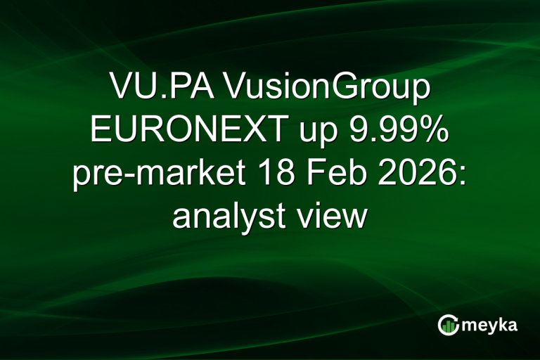 VU.PA VusionGroup EURONEXT up 9.99% pre-market 18 Feb 2026: analyst view