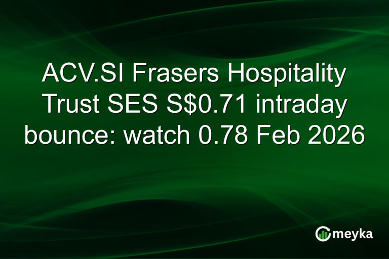 ACV.SI Frasers Hospitality Trust SES S$0.71 intraday bounce: watch 0.78 Feb 2026