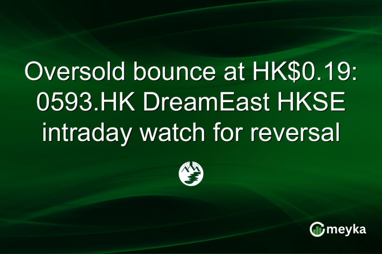 Oversold bounce at HK$0.19: 0593.HK DreamEast HKSE intraday watch for reversal