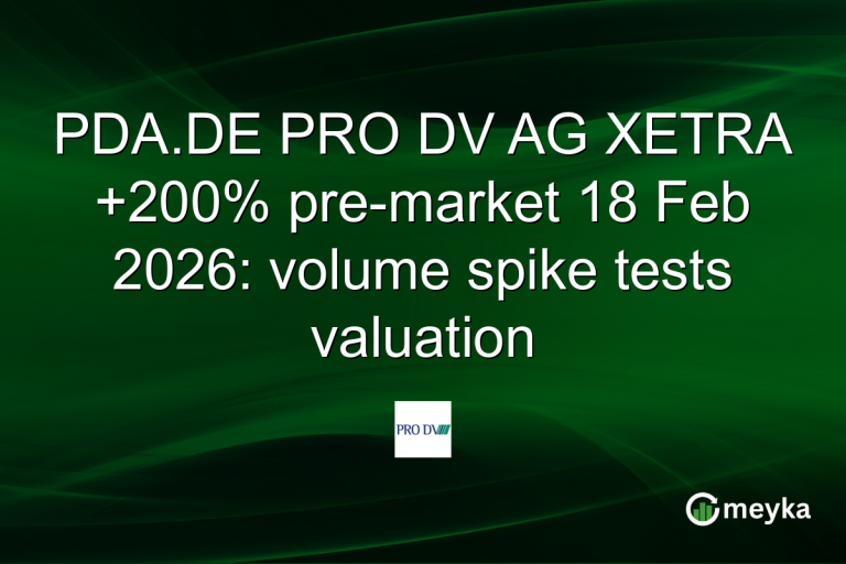PDA.DE PRO DV AG XETRA +200% pre-market 18 Feb 2026: volume spike tests valuation