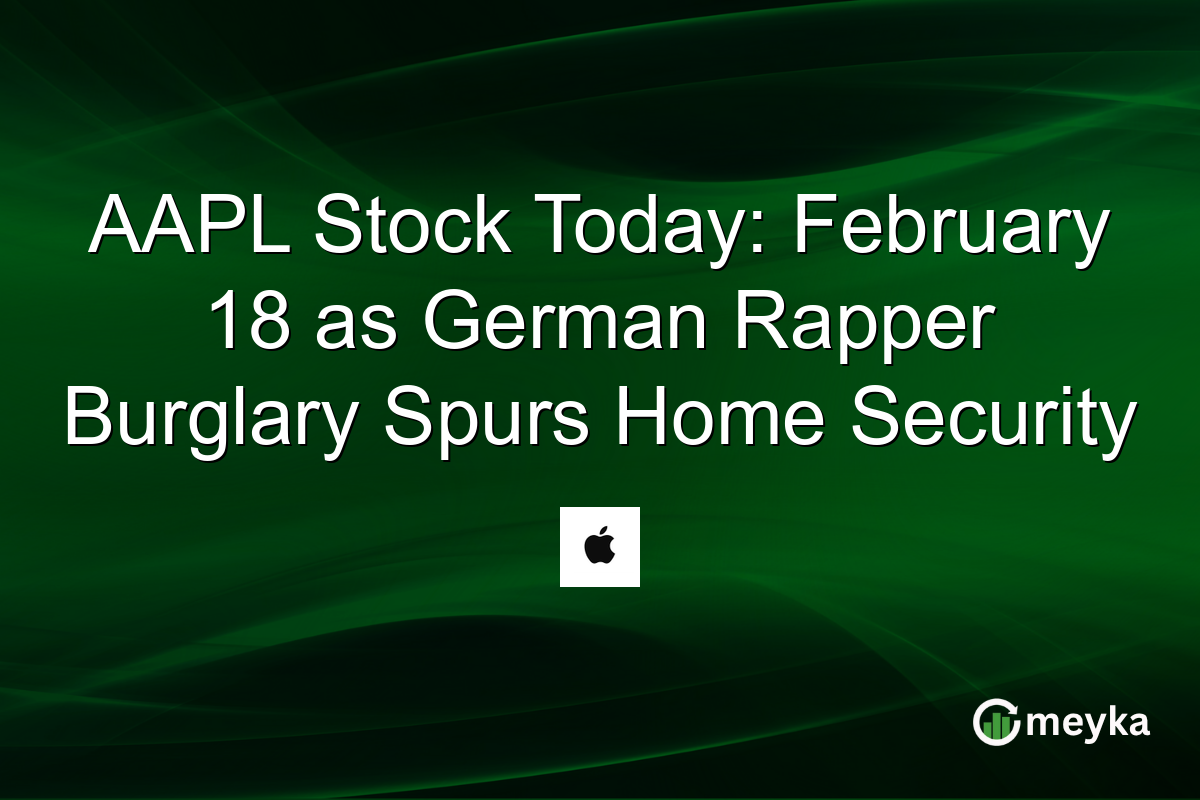 AAPL Stock Today: February 18 as German Rapper Burglary Spurs Home Security