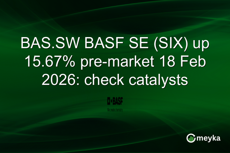 BAS.SW BASF SE (SIX) up 15.67% pre-market 18 Feb 2026: check catalysts
