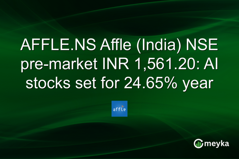AFFLE.NS Affle (India) NSE pre-market INR 1,561.20: AI stocks set for 24.65% year