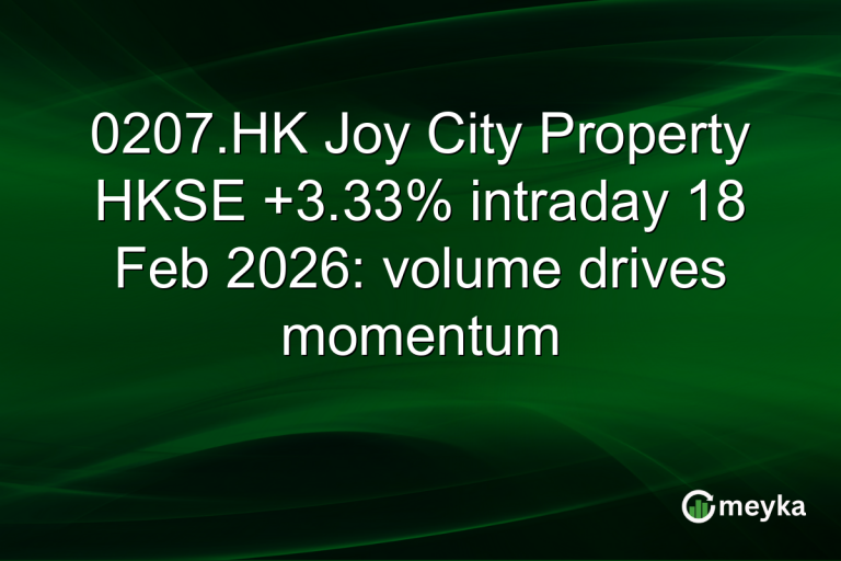 0207.HK Joy City Property HKSE +3.33% intraday 18 Feb 2026: volume drives momentum