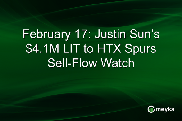 February 17: Justin Sun’s $4.1M LIT to HTX Spurs Sell-Flow Watch