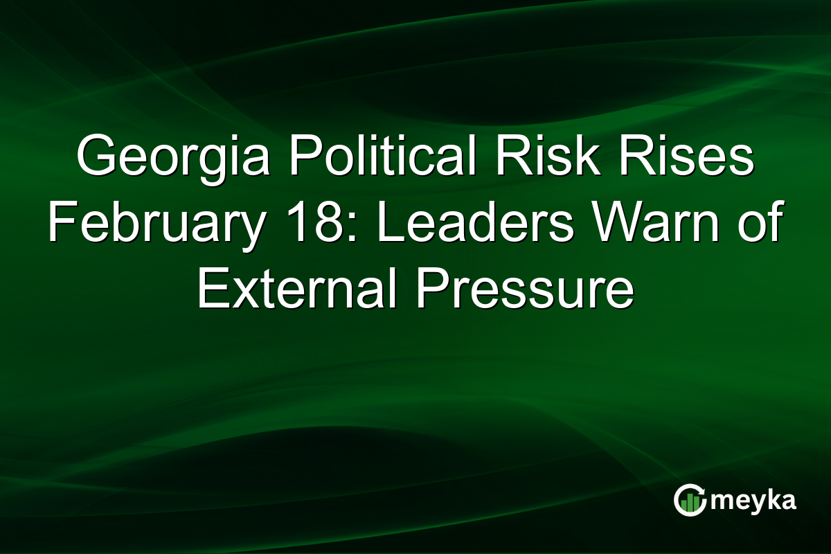 Georgia Political Risk Rises February 18: Leaders Warn of External Pressure