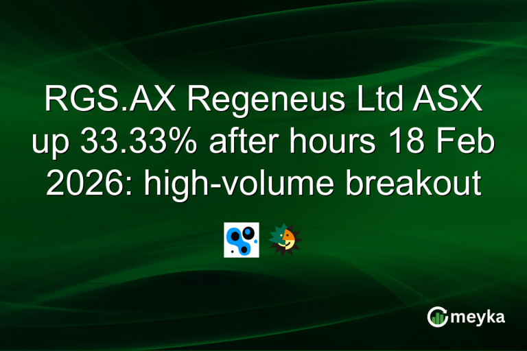 RGS.AX Regeneus Ltd ASX up 33.33% after hours 18 Feb 2026: high-volume breakout