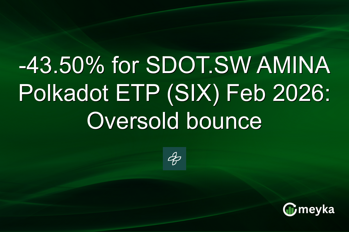 -43.50% for SDOT.SW AMINA Polkadot ETP (SIX) Feb 2026: Oversold bounce