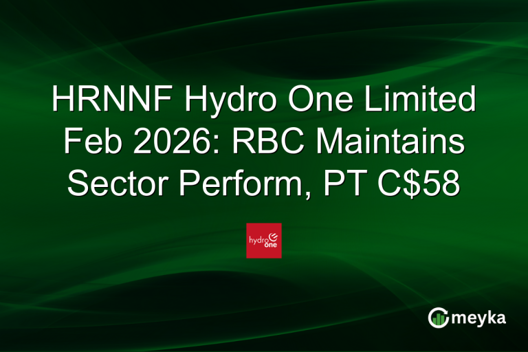 HRNNF Hydro One Limited Feb 2026: RBC Maintains Sector Perform, PT C$58