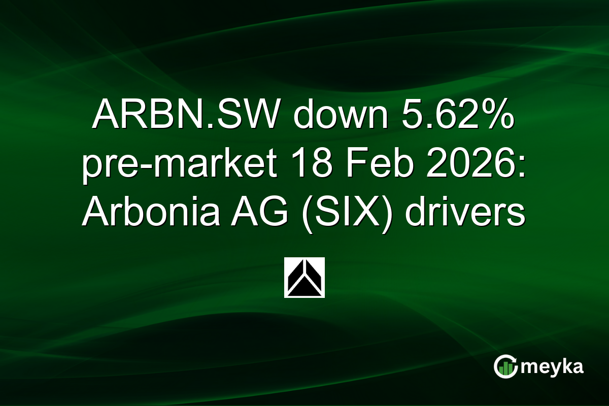 ARBN.SW down 5.62% pre-market 18 Feb 2026: Arbonia AG (SIX) drivers
