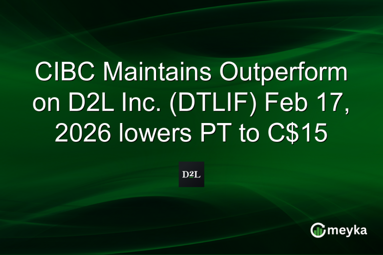 CIBC Maintains Outperform on D2L Inc. (DTLIF) Feb 17, 2026 lowers PT to C$15
