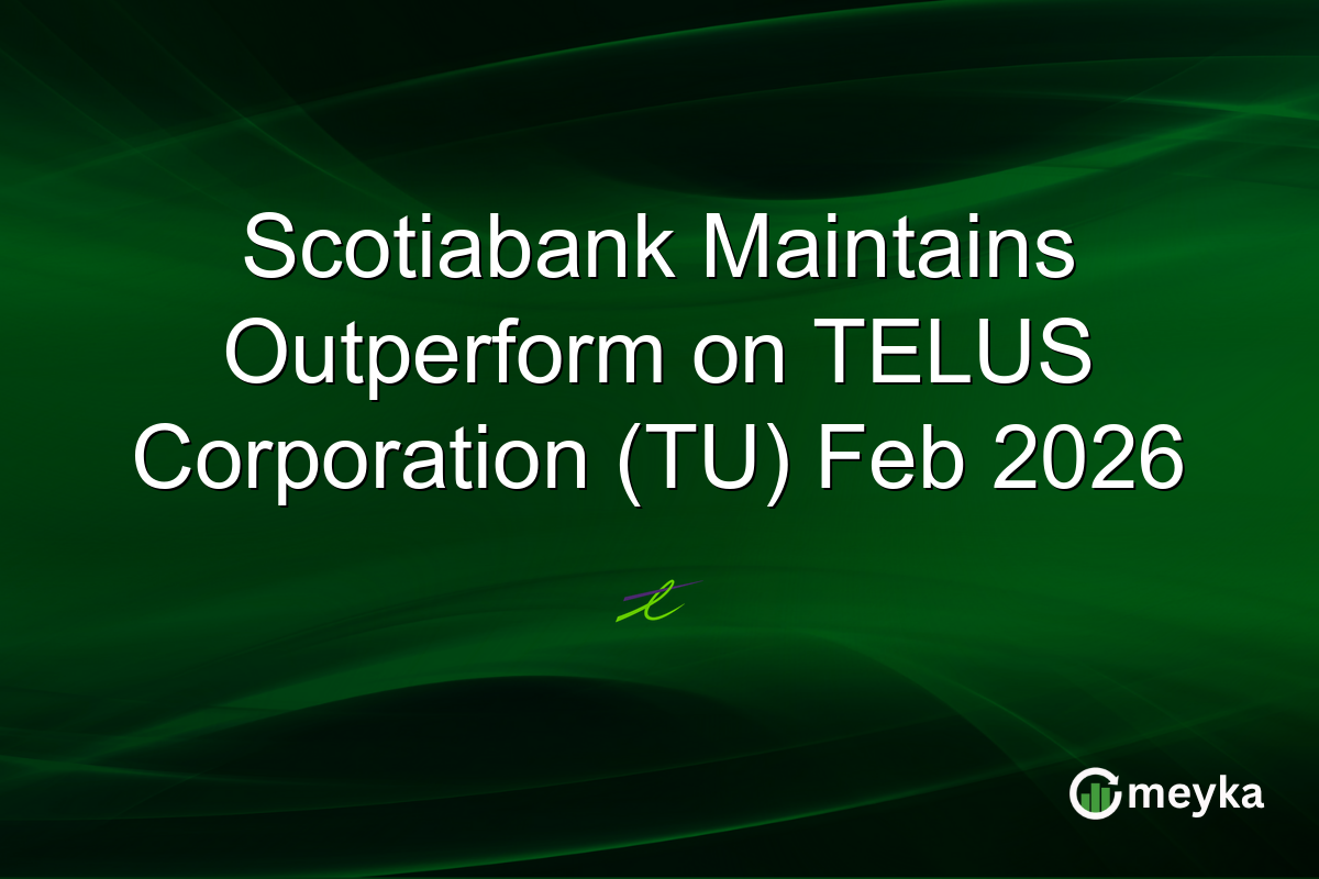 Scotiabank Maintains Outperform on TELUS Corporation (TU) Feb 2026