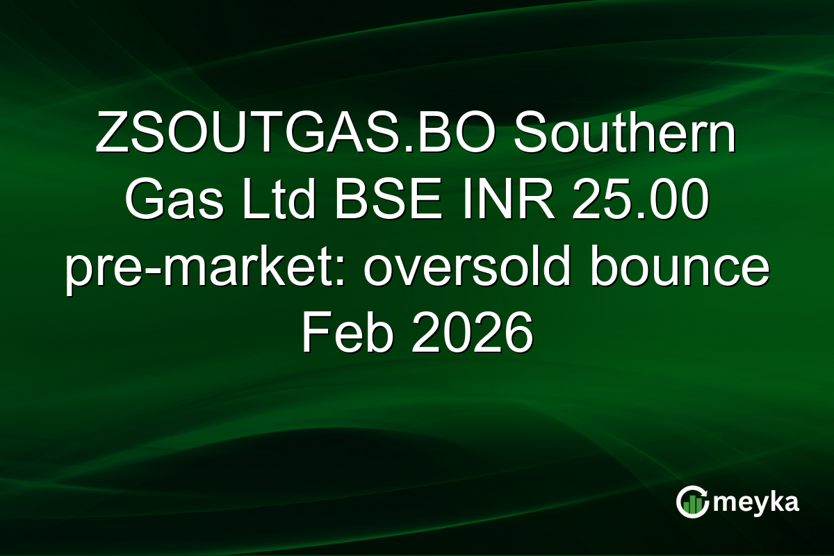ZSOUTGAS.BO Southern Gas Ltd BSE INR 25.00 pre-market: oversold bounce Feb 2026
