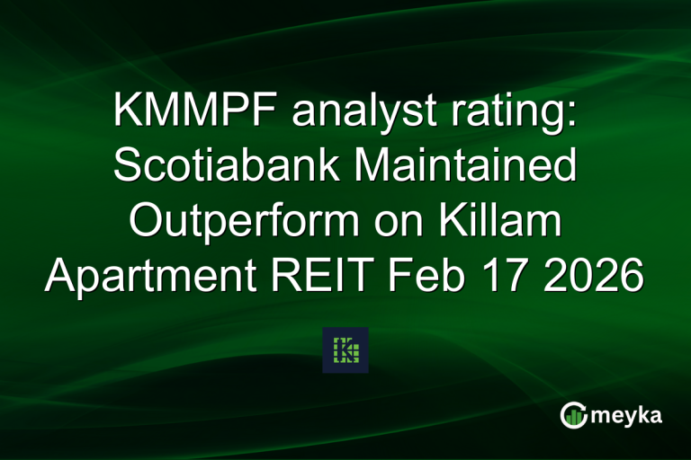 KMMPF analyst rating: Scotiabank Maintained Outperform on Killam Apartment REIT Feb 17 2026