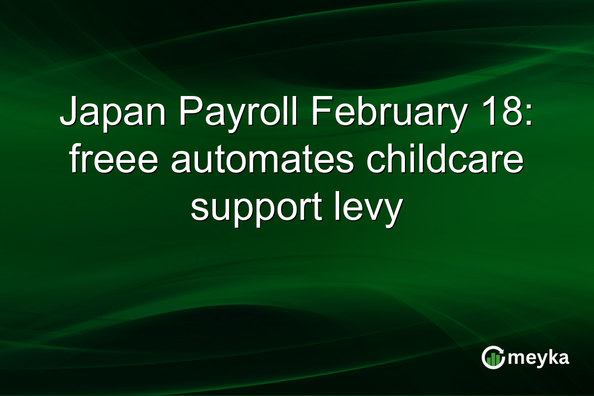 Japan Payroll February 18: freee automates childcare support levy