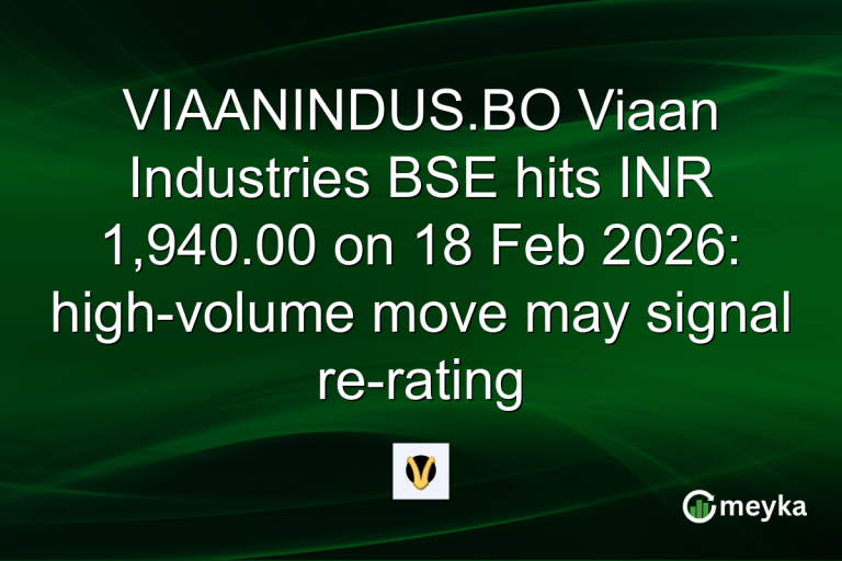 VIAANINDUS.BO Viaan Industries BSE hits INR 1,940.00 on 18 Feb 2026: high-volume move may signal re-rating