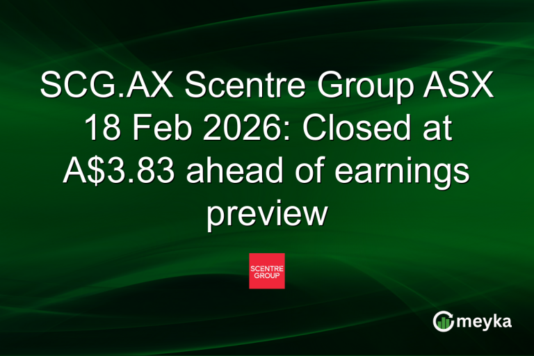 SCG.AX Scentre Group ASX 18 Feb 2026: Closed at A$3.83 ahead of earnings preview