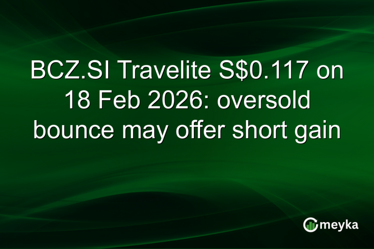 BCZ.SI Travelite S$0.117 on 18 Feb 2026: oversold bounce may offer short gain