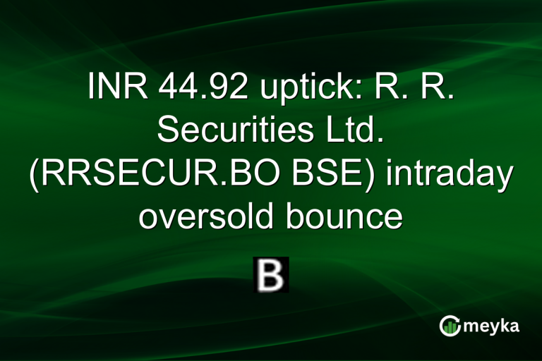 INR 44.92 uptick: R. R. Securities Ltd. (RRSECUR.BO BSE) intraday oversold bounce
