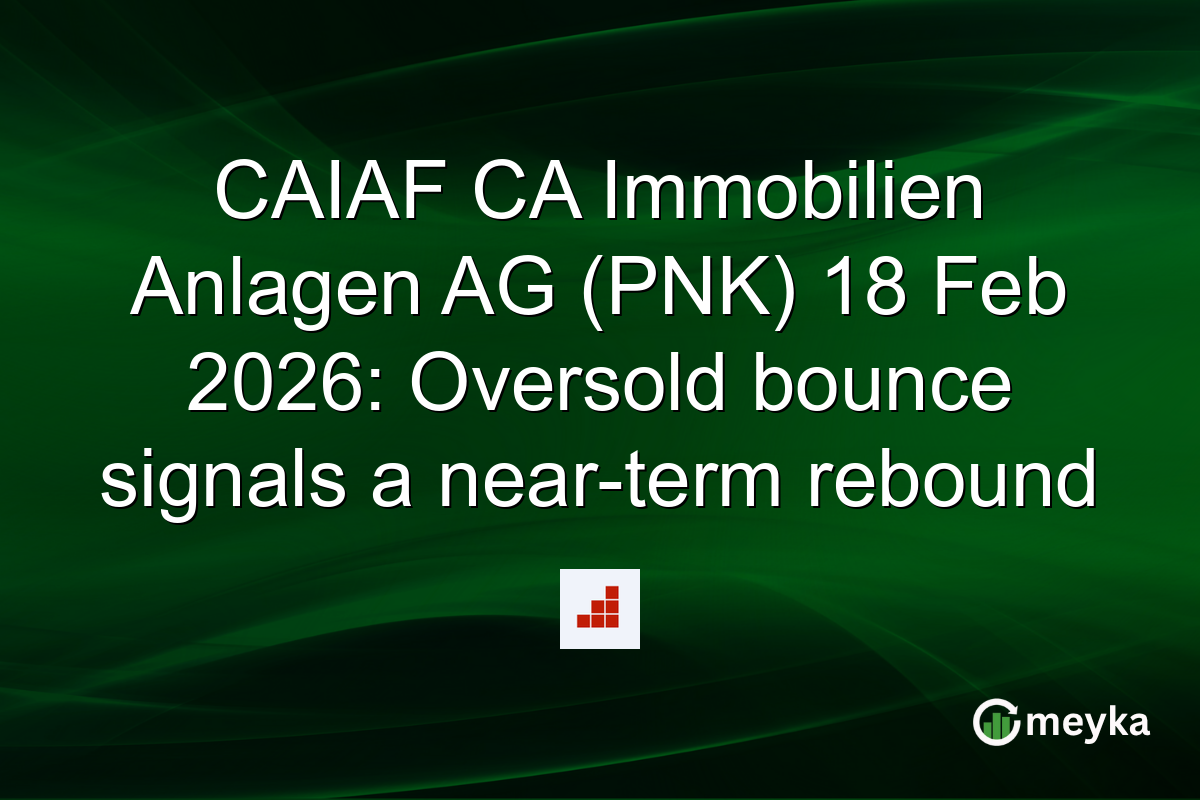 CAIAF CA Immobilien Anlagen AG (PNK) 18 Feb 2026: Oversold bounce signals a near-term rebound