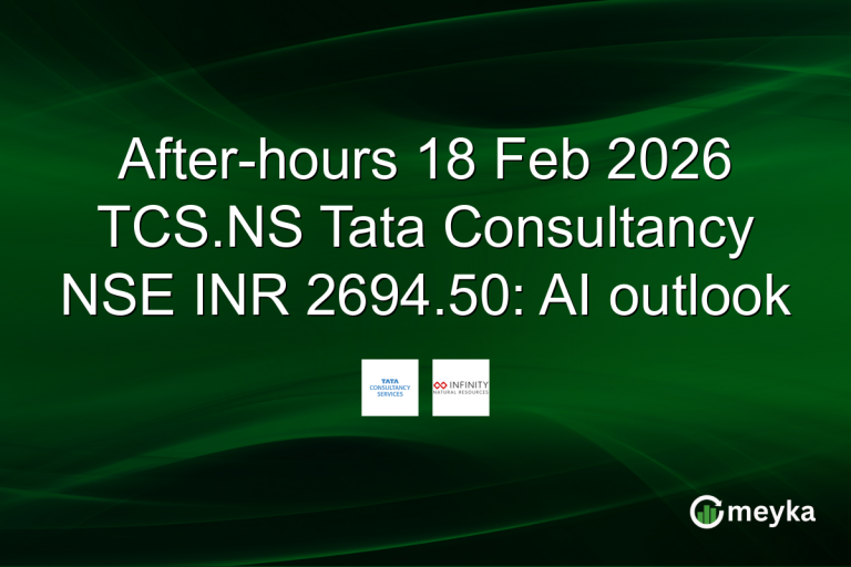 After-hours 18 Feb 2026 TCS.NS Tata Consultancy NSE INR 2694.50: AI outlook