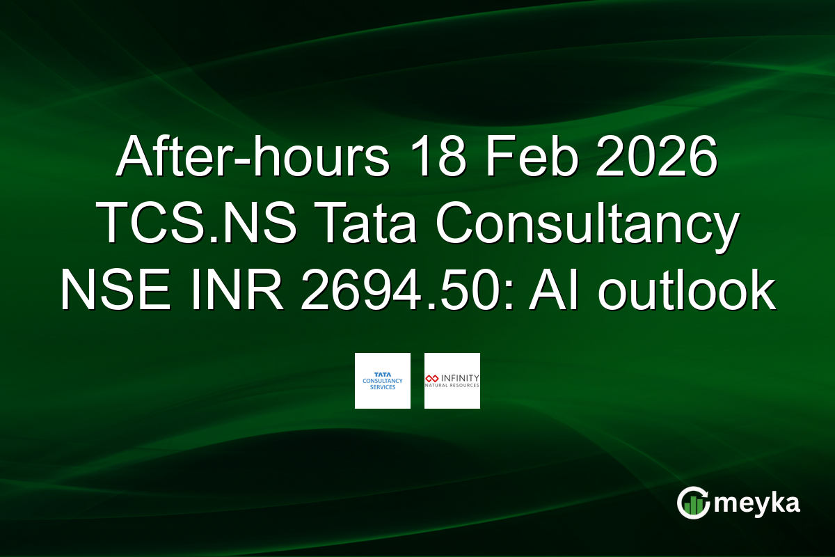 After-hours 18 Feb 2026 TCS.NS Tata Consultancy NSE INR 2694.50: AI outlook