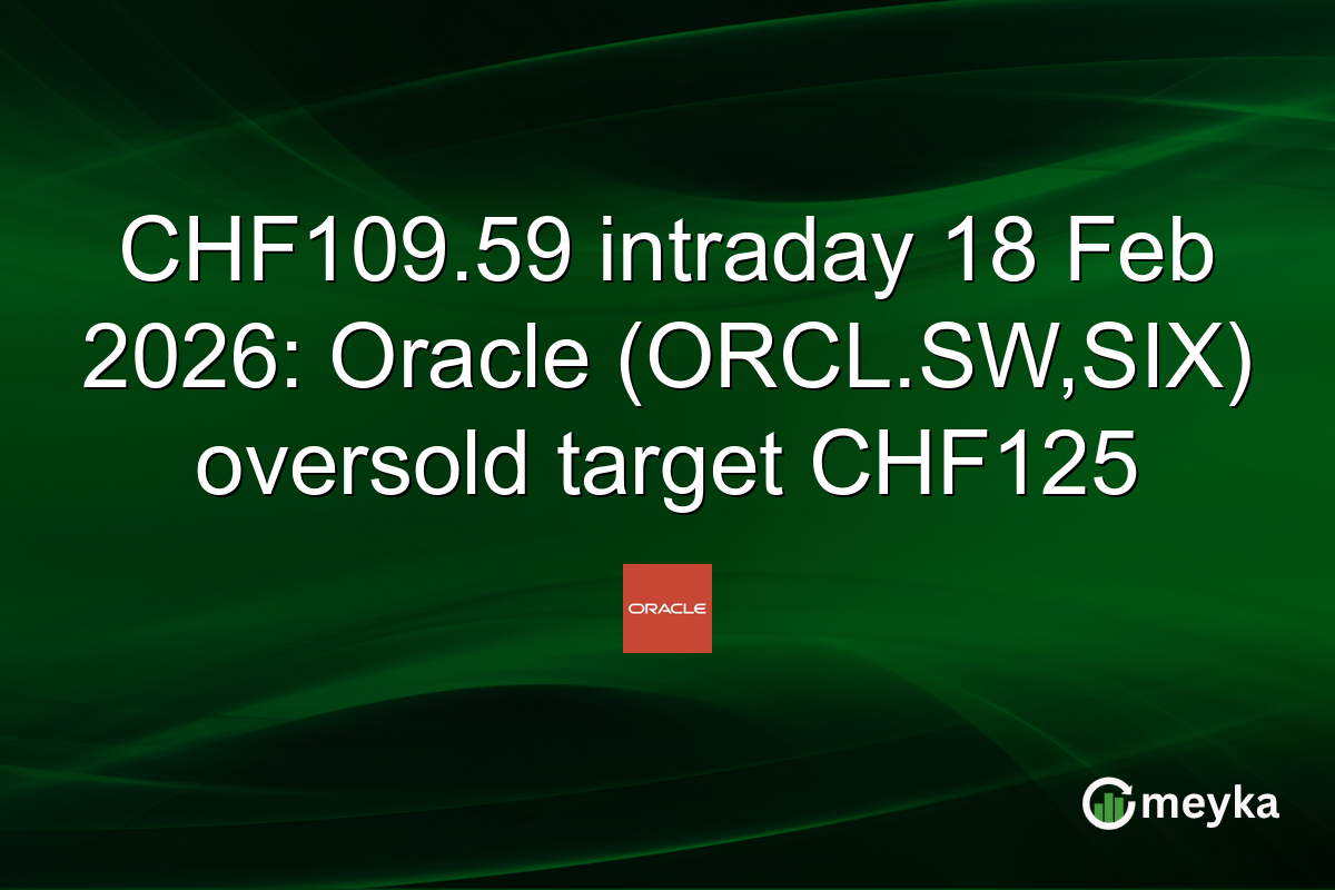 CHF109.59 intraday 18 Feb 2026: Oracle (ORCL.SW,SIX) oversold target CHF125