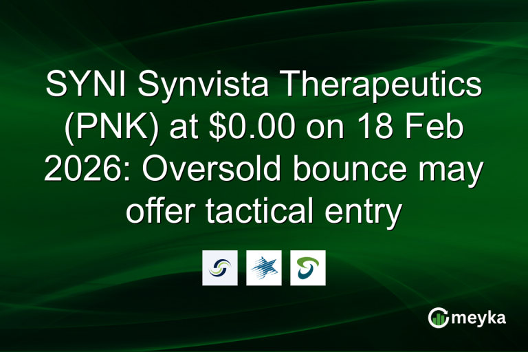 SYNI Synvista Therapeutics (PNK) at $0.00 on 18 Feb 2026: Oversold bounce may offer tactical entry